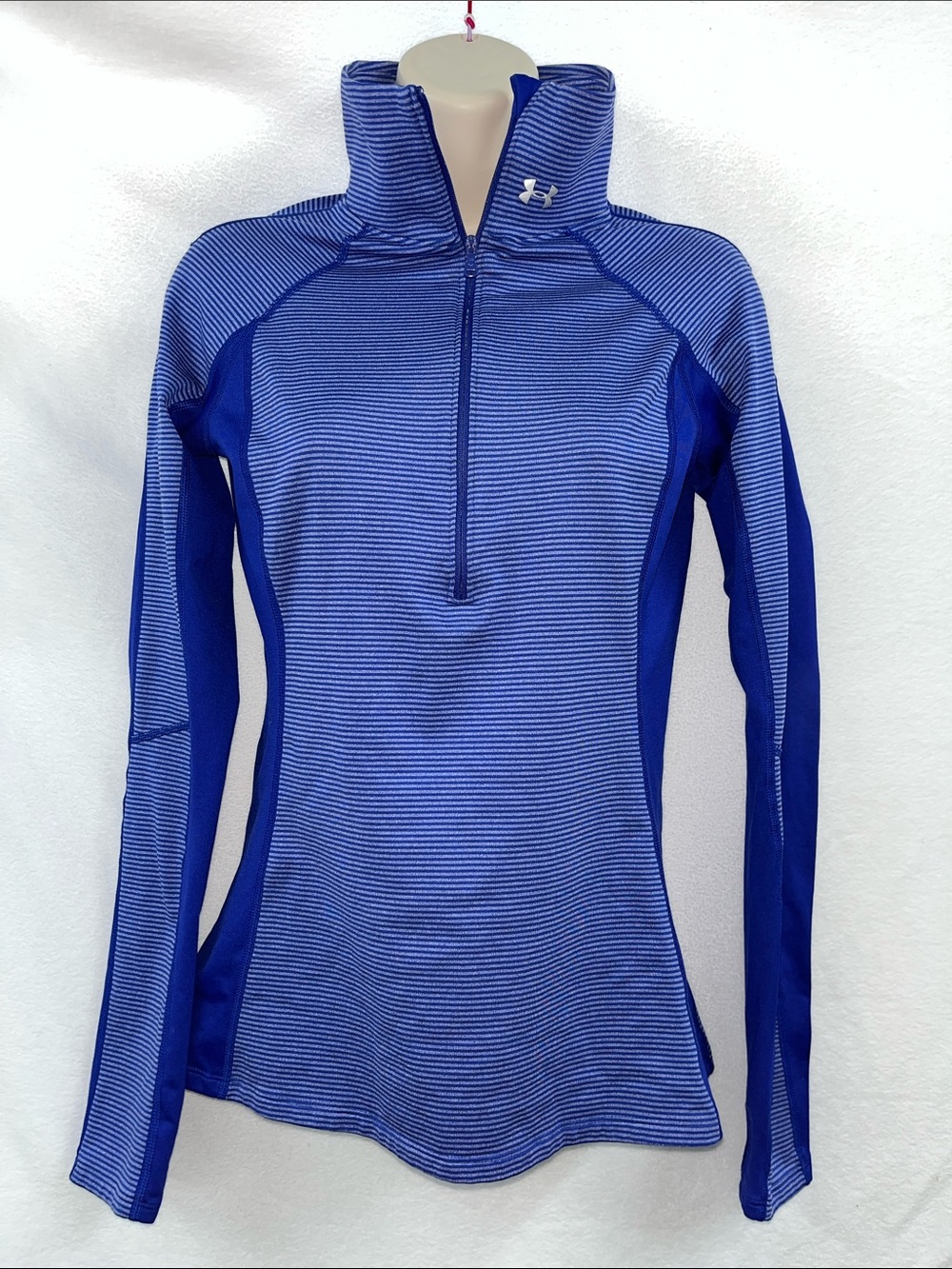 Under Armour Women’s Royal Blue Striped Half-Zip Pullover